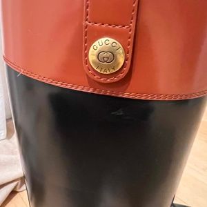 Gucci Leather Riding Boots